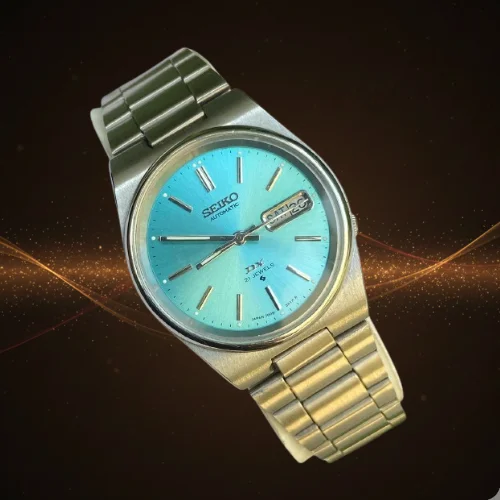 SEIKO DX 7009 Automatic 21 Jewels Teal Blue Dial