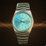 SEIKO DX 7009 Automatic Teal Blue Dial 21 Jewels