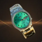 Vintage SEIKO 5 Automatic 7009-8210 Green Arabic Dial