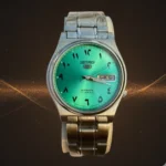 Vintage SEIKO 5 Automatic 7009-8210 Rare Emerald Green Arabic Dial