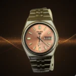 Vintage SEIKO 5 Automatic Salmon Sunburst Dial 7009-469L