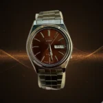 Vintage SEIKO 6309 Automatic DX 21 Jewels Chocolate Brown Sunburst Dia