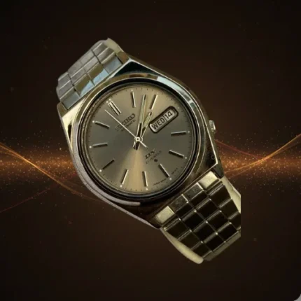 Vintage SEIKO DX 6309 Automatic 21 Jewels Gold Sunburst Dial