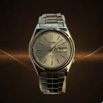 Vintage SEIKO DX 6309 Automatic 21 Jewels Rare Champagne Gold Sunburst Dial