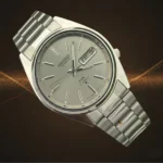 Vintage Seiko DX Automatic Sleek Silver Sunburst Dial