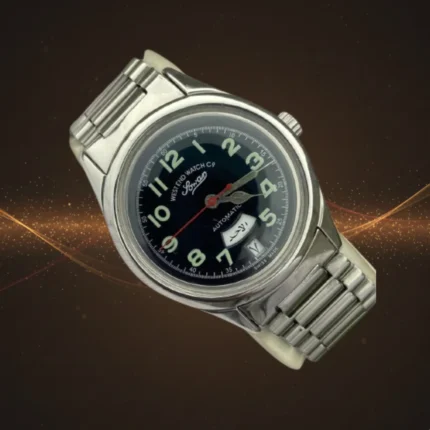 Vintage West End Watch Co. Sowar Prima Automatic Rare Arabic Day-Date at 6 o'clock