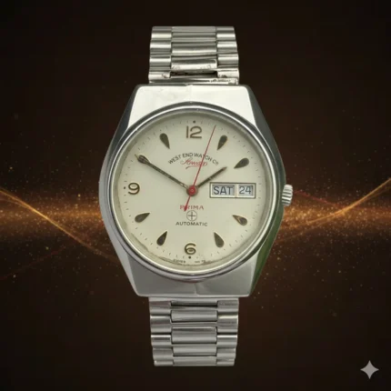 #Vintage West End Watch Co. Sowar Prima Automatic Rare White Dial 36mm