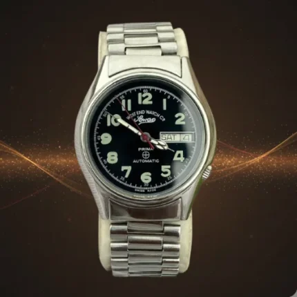 Vintage West End Watch Co. Sowar Prima Automatic Retro Black Military Dial